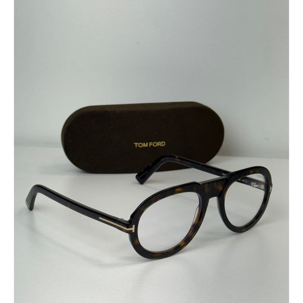 NEW Tom Ford FT5756-B Bluelight Frames in Havana Brown